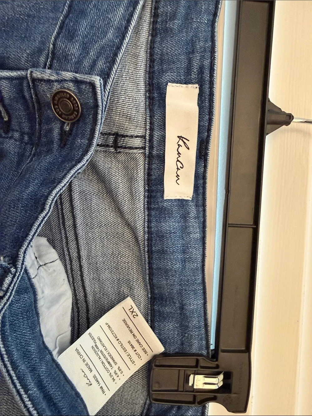 KanCan Distressed Skinny Jeans in Medium Blue Wash